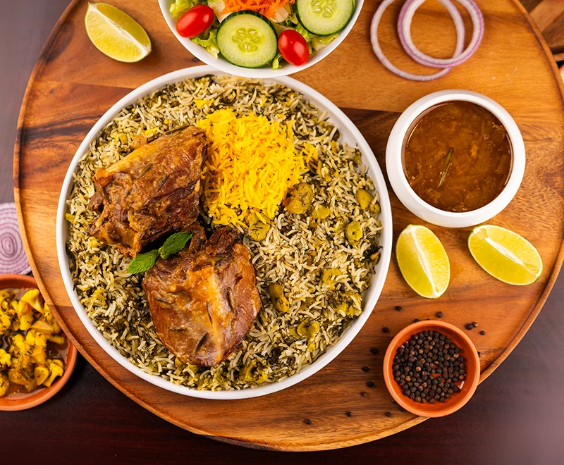 Fava Bean Rice with Lamb Neck