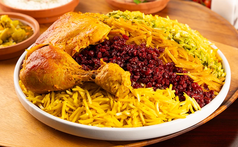 Shirin Polo with Chicken